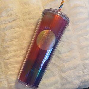🌈NEW Starbucks 2021 Rainbow Kaleidoscope Dome Cup